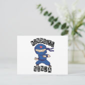 Kindness Ninja, Kampf gegen Mobbing Postkarte (Stehend Vorderseite)