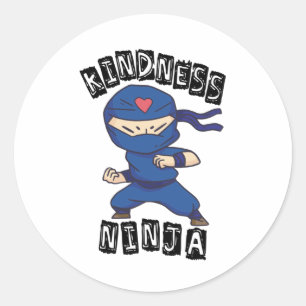 Kindness Ninja, Kampf gegen Mobbing Runder Aufkleber