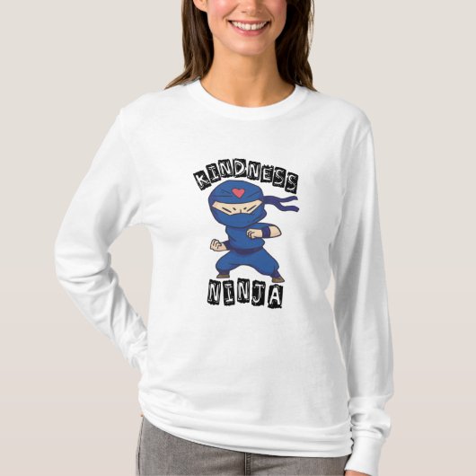 Kindness Ninja, Kampf gegen Mobbing T-Shirt (Vorderseite)