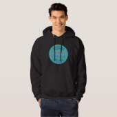 Kindness pass it on be kind teal circle pretty blu hoodie (Vorne ganz)