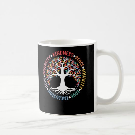 Kindness Peace Equality Liebe Inclusion Diversity Kaffeetasse (Rechts)