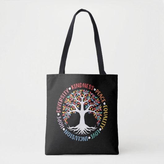 Kindness Peace Equality Love Inclusion Diversity Tasche (Vorderseite)