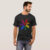 Kindness Peace Equality Love Inclusion Hope Divers T-Shirt (Vorne ganz)