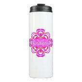 Kindness Pink Mandala Thermosbecher (Vorderseite)
