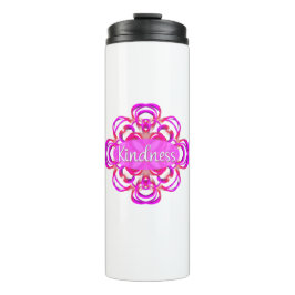 Kindness Pink Mandala Thermosbecher
