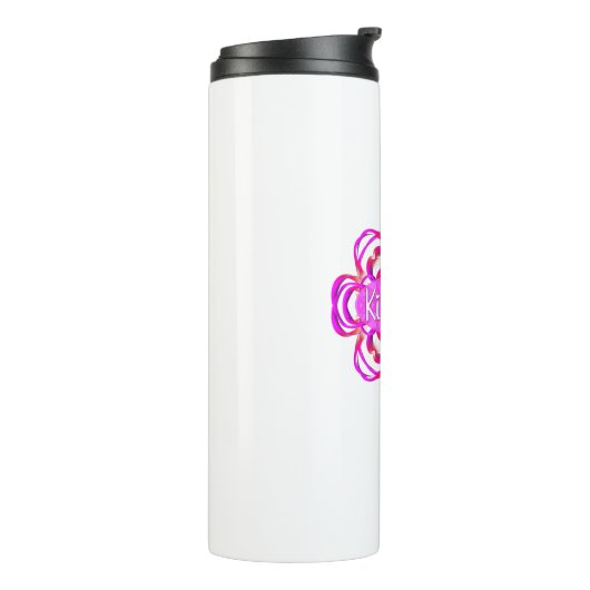 Kindness Pink Mandala Thermosbecher (Nach links gedreht)
