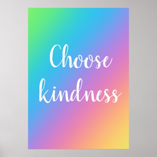 Kindness Rainbow Poster (Vorne)