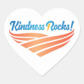 Kindness Rocks Heart Sticker (Vorderseite)