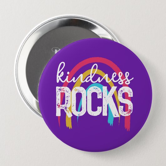Kindness Rocks Rainbow Button (Vorne & Hinten)