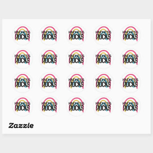 Kindness Rocks Rainbow Classic Round Stickers