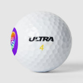 Kindness Rocks Rainbow Herz Golfball (Logo)