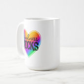 Kindness Rocks Rainbow Kaffeetasse (Vorderseite Links)