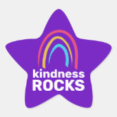 Kindness Rocks Rainbow Star Sticker (Vorderseite)