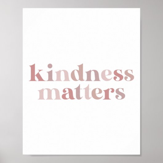 Kindness S Peony Pink Sticker Poster (Vorne)