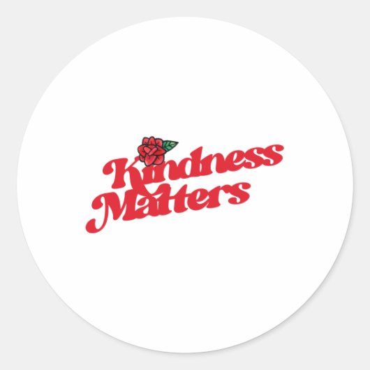 Kindness S Rose Sticker (Vorderseite)