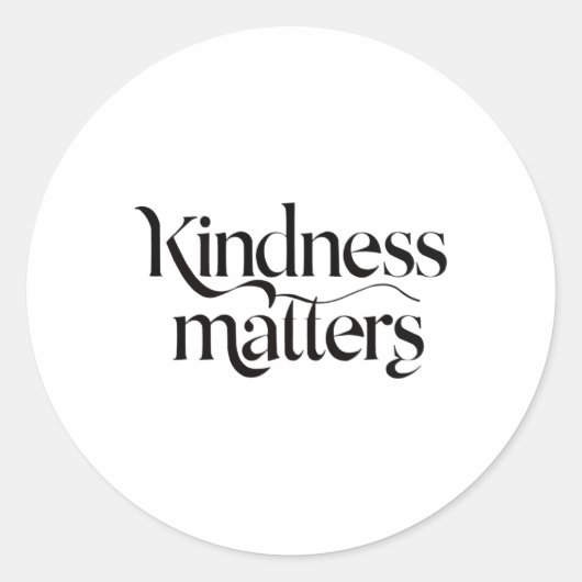 Kindness S Sticker (Vorderseite)