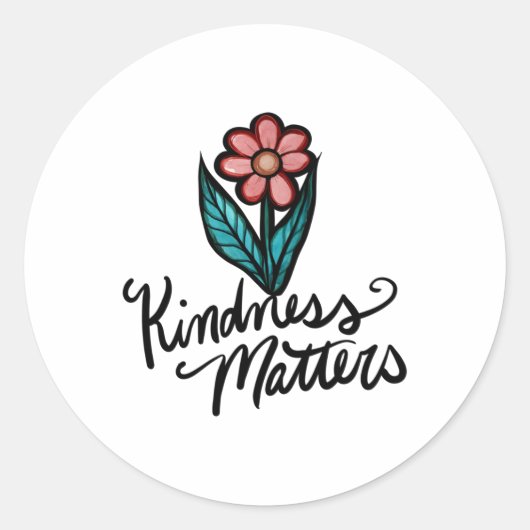 Kindness S Sticker3 Runder Aufkleber (Vorderseite)
