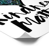 Kindness S Sticker7 Poster (Ecke)