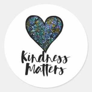 Kindness S Sticker7 Runder Aufkleber