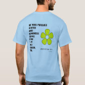 Kindness-Sprichwörter 21:21 T-Shirt (Rückseite)