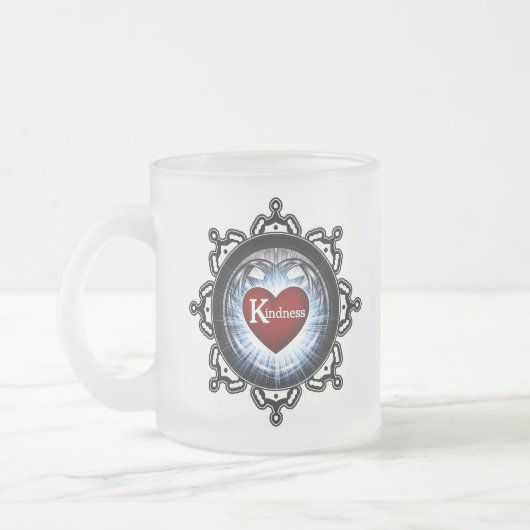 Kindness-Symbol Mattglastasse (Links)