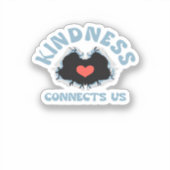 Kindness verbindet uns Classic Aufkleber (Vorderseite)