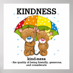 KINDNESS - Vokabularposter Poster