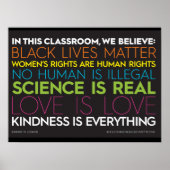 #KindnessIsAll in diesem Klassenposter Poster (Vorne)