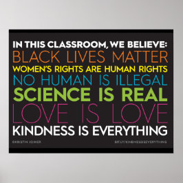 #KindnessIsAll in diesem Klassenposter Poster