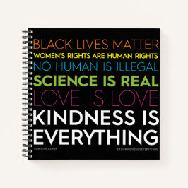 #KindnessIsEverthing 8.5" x 8.5" SpiralNotebook Notizblock