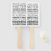 #KindnessIsEverything Hand Fans Fächer (Vorne und Hinten)