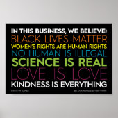 #KindnessIsEverything "In This Business" Poster (Vorne)