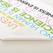 #KindnessIsEverything Sherpa Blanket (weiß) Sherpadecke (3/4)