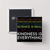 #KindnessisEverything Square Button (Vorne & Hinten)