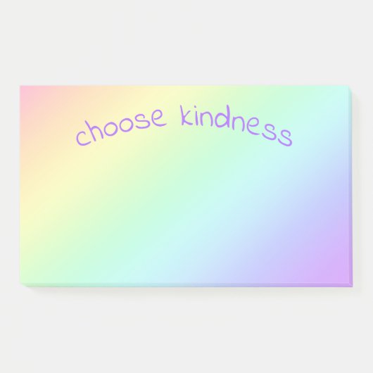 Kindnessl Rainbow Gradient Post-it Klebezettel (Vorderseite)