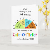 KindNiedlich-O-meter lustige 3. Karte (Gelbe Blume)