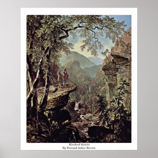 Kindred Spirits by Durand Asher Brown Poster (Vorne)