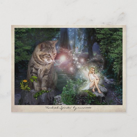 Kindred Spirits 🧚 😽 Postkarte (Vorderseite)