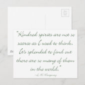 Kindred Spirits sind nicht spärlich Postkarte (Vorne/Hinten)