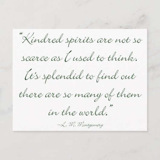 Kindred Spirits sind nicht spärlich Postkarte (Vorderseite)