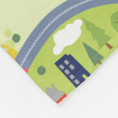 KindRoadtrip Landschaftsmuster Fleecedecke (Ecke)