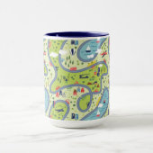 KindRoadtrip Landschaftsmuster Tasse (Zentrum)