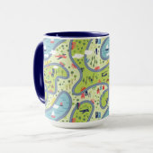 KindRoadtrip Landschaftsmuster Tasse (Vorderseite Links)