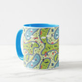 KindRoadtrip Landschaftsmuster Tasse (Vorderseite Links)