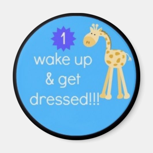Kind's täglicher Routine Diagramm Magnet!!! Magnet (Vorne)