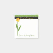 Kindzitat Gelbe Blüte Inspiration 3 X 3 Post-it Klebezettel (Vorderseite)