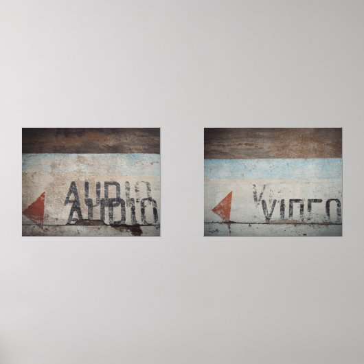 Kinemaphil audiophile im Stil eines urbanen Loftes Bilderwand Sets (Vorderseite)