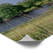 Kinerdijk. Eine Windmühle sitzt Poster (Ecke)