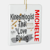 Kinesiologe Lieben backen CUSTOM Keramikornament (Rechts)
