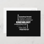 Kinesiologie Kinesiologin Physio Physiophysische T Postkarte (Vorne/Hinten)